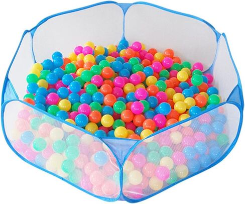 Portable Cute Blue Hexagon Children Ball Pit, Indoor and Outdoor Easy Folding Ball Play Pool Kids Toy Play Tent with Carry Tote, Balls Not Included in Kuwait