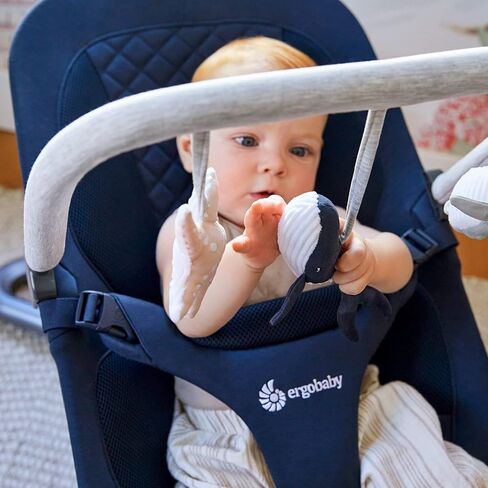 Ergobaby Evolve 3-in-1 Bouncer Toy Bar Accessory, Ocean Wonders Light Grey in Saudi Arabia