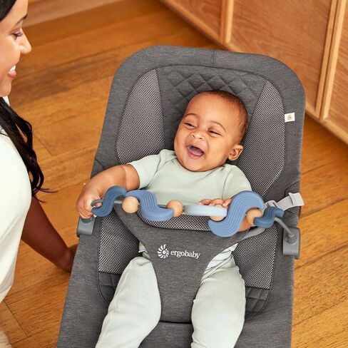 Ergobaby Evolve 3-in-1 Bouncer Toy Bar Accessory, Ocean Wonders Light Grey in Saudi Arabia