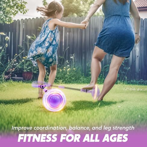 JOYIN Pink Ankle Skip Ball with Flashing Lights, Skip it Toy for Kids Indoor & Outdoor, Flashing Swing Ball Foldable Sports Toy, Birthday Gifts for Kids 3 4 5 + in Saudi Arabia
