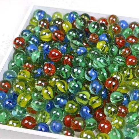 Marbles Cats Eyes Glass Marble / Sling Shot Ammo 500 pcs. Size is Approximately 5/8.1 inch Green Shooter 10 pcs in Saudi Arabia