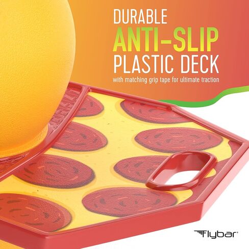 Flybar Pogo Trick Ball for Kids, Trick Bounce Board for Boys and Girls Ages 6+, Up to 160 lbs, Includes Pump, Easy to Carry Handle, Durable Plastic Deck Indoor, Outdoor Toy Pogo Jumper (Green Mean) in Saudi Arabia