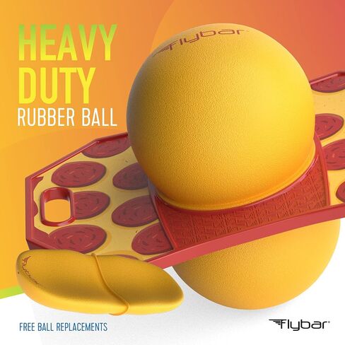 Flybar Pogo Trick Ball for Kids, Trick Bounce Board for Boys and Girls Ages 6+, Up to 160 lbs, Includes Pump, Easy to Carry Handle, Durable Plastic Deck Indoor, Outdoor Toy Pogo Jumper (Green Mean) in Saudi Arabia