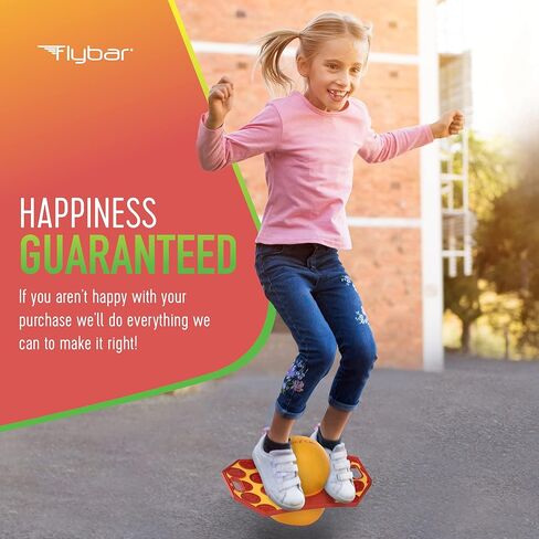 Flybar Pogo Trick Ball for Kids, Trick Bounce Board for Boys and Girls Ages 6+, Up to 160 lbs, Includes Pump, Easy to Carry Handle, Durable Plastic Deck Indoor, Outdoor Toy Pogo Jumper (Green Mean) in Saudi Arabia