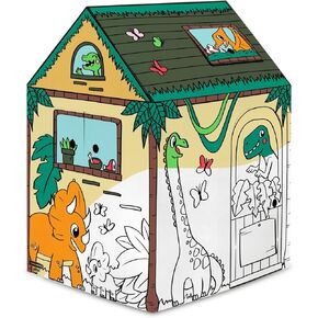 Bankers Box at Play Color in Unicorn Playhouse, Cardboard Playhouse and Life Size Craft Activity for Kids and Families