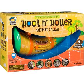 Toysmith Outdoor Discovery, Hoot-N-Hollar Animal Caller, 9" Horn With 9 Animal Sounds, For Boys & Girls Ages 5+
