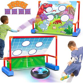Ocditikl 2 Pack Hover Soccer Ball with 8 Pcs Batteries, Air Floating Soccer Toy with LED Lights & Foam Bumper, Indoor Games for Kids 4-8-12, Birthday Toys for 3 4 5 6 7 8 9 Year Old Boys Girls in Saudi Arabia