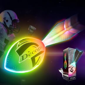 Premium Foam Glow في كرة القدم المظلمة ، أحدث كرة القدم LED LED ، وألوان عيد ميلاد ، هدية التخييم والتهاب التخييم للأطفال 8-15+، الألعاب الرياضية والهواء الطلق للأعمار 8 9 10 11 12 13 15 15 15 15 15 15 15 15 15 15 15 15 15 15 15 15 15