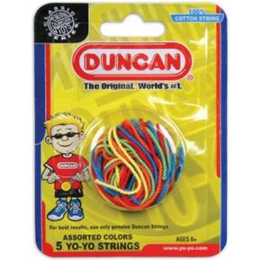 سلسلة Duncan Toys Yo-Yo [ألوان متنوعة]-حزمة من 5 سلسلة قطنية للبلاستيك ، Yo-YoS