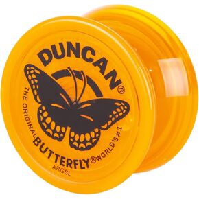 Duncan Toys Butterfly Yo-Yo, Beginner Yo-Yo with String, Steel Axle and Plastic Body, Blue