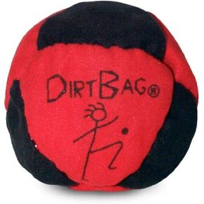 World Footbag Dirtbag Hacky Sack Footbag, Red/Black