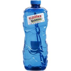 BUBBLES by Little Kids Fubbles | 64oz Non Toxic Bubble Solution Refill for kids | bubble wand included, colors may vary, (12301E)