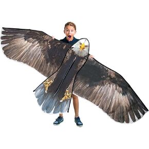 JEKOSEN Bald Eagle Huge Kite for Kids and Adults Single Line String Easy to Fly for Beach Trip Park Family Outdoor Games and Activities