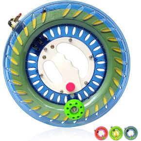 Simxkai Kite String Reel, Kite String Spool,Kite Line Winder, Come with Lock, 8in with1000 Feet Line (Blue)