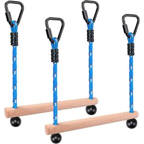Benelabel 2 Ninja Monkey Bars Bars Obsacle ، حانات مسار عقبة ، مجموعة لعب في الهواء الطلق ، مسار عقبة لمعدات التدريب ، رائعة للأطفال والشباب ، سعة 250 رطلاً