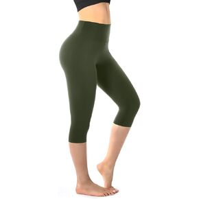 Walifrey Leggings for Women, High Waisted Buttery Soft Womens Leggings for Gym Yoga Workout (Capri Color Line Pattern XXL)