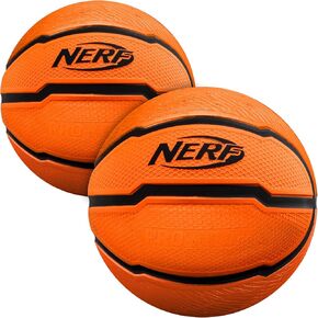 كرات السلة NERF MINI FOAM - كرات الرغوة الداخلية + في الهواء الطلق - كرات السلة 5 بوصة لـ MINI + فوق الأطواق - شملت كرتين - برتقالي