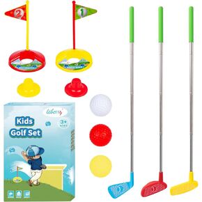 مجموعة نادي Liberry Kids Golf Club ، نوادي لعبة الغولف القابلة للسحب للأطفال الصغار ، مجموعة Mini Golf للأطفال الذين تتراوح أعمارهم بين 3 4 سنوات