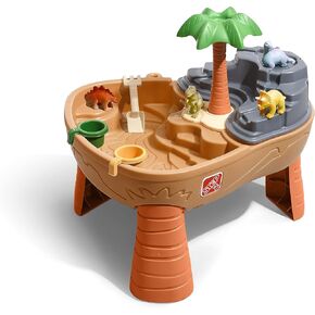 Step2 Dino Dig Sand and aatertable ، playet sencory activity activity ، ألعاب الصيف في الهواء الطلق ، ملحقات ألعاب مائية 7 قطع ، للأطفال الصغار من 2 إلى 5 سنوات