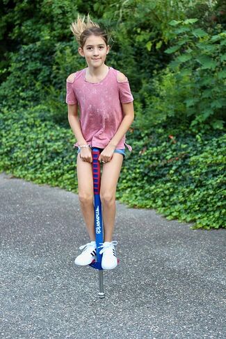 Flybar Maverick Pogo Stick for Kids Ages 5+, 40 to 80 Pounds, Perfect for Beginners, Easy Grip Handles, Anti-Slip Pegs, Outdoor Toys for Boys and Girls in Saudi Arabia