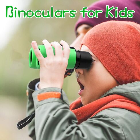 Scotamalone Kids Binoculars Shock Proof Toy Binoculars Set for Age 3-12 Years Old Boys Girls Bird Watching Educational Learning Hunting Hiking Birthday Presents in Saudi Arabia