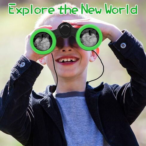 Scotamalone Kids Binoculars Shock Proof Toy Binoculars Set for Age 3-12 Years Old Boys Girls Bird Watching Educational Learning Hunting Hiking Birthday Presents in Saudi Arabia