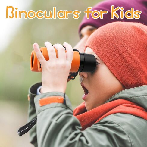 Scotamalone Kids Binoculars Shock Proof Toy Binoculars Set for Age 3-12 Years Old Boys Girls Bird Watching Educational Learning Hunting Hiking Birthday Presents in Saudi Arabia