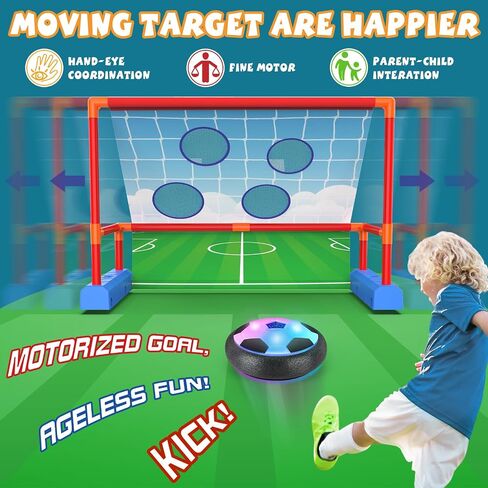 Ocditikl 2 Pack Hover Soccer Ball with 8 Pcs Batteries, Air Floating Soccer Toy with LED Lights & Foam Bumper, Indoor Games for Kids 4-8-12, Birthday Toys for 3 4 5 6 7 8 9 Year Old Boys Girls in Saudi Arabia