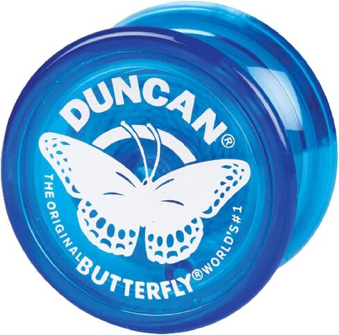 Duncan Toys Butterfly Yo-Yo, Beginner Yo-Yo with String, Steel Axle and Plastic Body, Blue in Saudi Arabia
