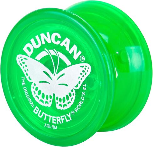 Duncan Toys Butterfly Yo-Yo, Beginner Yo-Yo with String, Steel Axle and Plastic Body, Blue in Saudi Arabia
