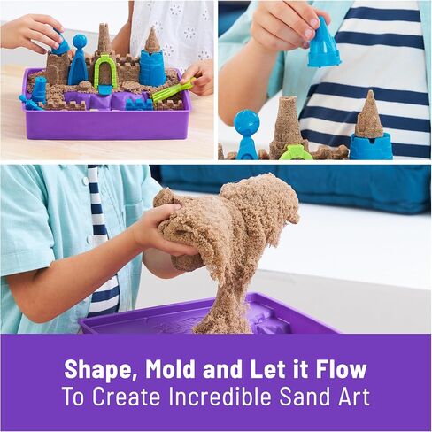 Kinetic Sand, 11lb (5kg) Natural Brown Bulk Play Sand for Arts and Crafts, Sandbox, Moldable Sensory Toys for Kids Ages 3 and up in Kuwait