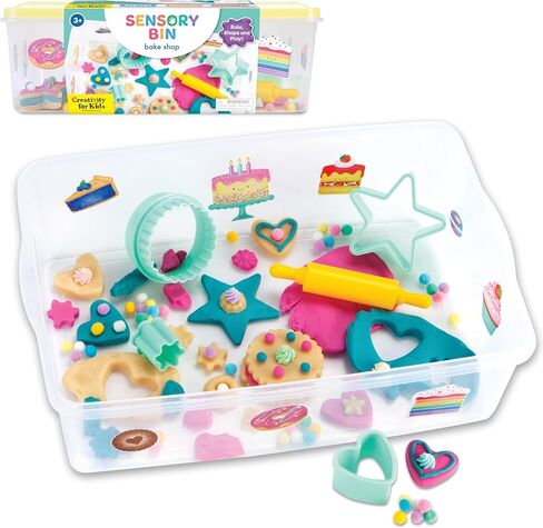 Creativity for Kids Sensory Bin: Construction Zone Playset - Preschool Learning Activities, Excavator Toys for Boys Ages 3-5+, Outdoor Toys and Gifts for Kids in Kuwait