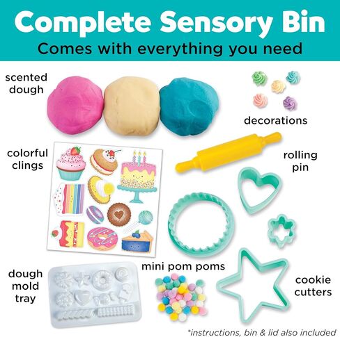 Creativity for Kids Sensory Bin: Construction Zone Playset - Preschool Learning Activities, Excavator Toys for Boys Ages 3-5+, Outdoor Toys and Gifts for Kids in Kuwait