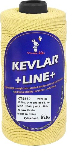 emma kites Kevlar Kite Line 1000Ft 50Lb Twisted Kite String Abrasion Resistant Low Stretch Utility Cord for Outdoor Tactical Survival Hiking Camping in Saudi Arabia