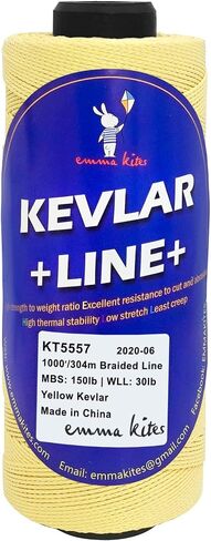 emma kites Kevlar Kite Line 1000Ft 50Lb Twisted Kite String Abrasion Resistant Low Stretch Utility Cord for Outdoor Tactical Survival Hiking Camping in Saudi Arabia