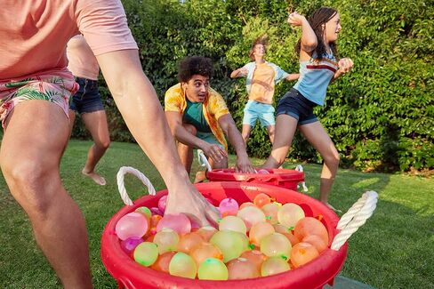Bunch O Balloons Party Tropical Party (6 Pack) by Zuru ، 200+ Balloons للمياه الاستوائية الملونة ذات الإملاء ذاتيًا للعائلة في الهواء الطلق ، والأصدقاء ، والرحلة الصيفية للأطفال (6 عبوات) in Kuwait
