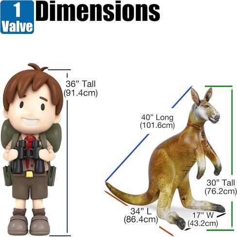 Jet Creations Alligator Inflatable 49" (76" Head to Tail) Long, Green with Armor Imprint, Realistic Wild Animal, Sports Team Mascot, Pool, Garden Decor, Photo Prop, Bird Deterrent, 1 pc in Kuwait