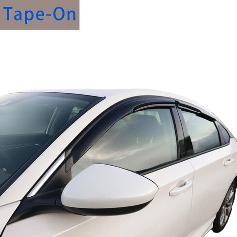 Tape On Window Visor Compatible with 2007-2013 Chevrolet Silverado GMC Sierra 1500/2500HD/3500HD Extended Cab, Side Vent Window Deflector Rain Guard Shade, Truck Accessories-4pcs in Saudi Arabia