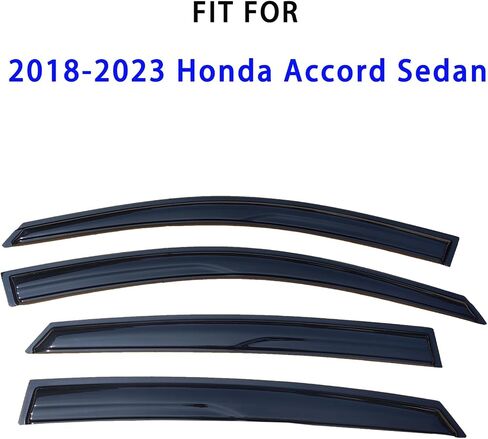 Tape On Window Visor Compatible with 2007-2013 Chevrolet Silverado GMC Sierra 1500/2500HD/3500HD Extended Cab, Side Vent Window Deflector Rain Guard Shade, Truck Accessories-4pcs in Saudi Arabia