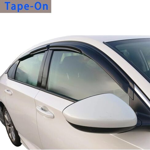 Tape On Window Visor Compatible with 2007-2013 Chevrolet Silverado GMC Sierra 1500/2500HD/3500HD Extended Cab, Side Vent Window Deflector Rain Guard Shade, Truck Accessories-4pcs in Saudi Arabia