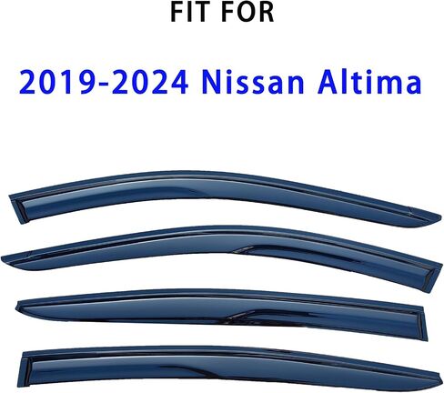 Tape On Window Visor Compatible with 2007-2013 Chevrolet Silverado GMC Sierra 1500/2500HD/3500HD Extended Cab, Side Vent Window Deflector Rain Guard Shade, Truck Accessories-4pcs in Saudi Arabia