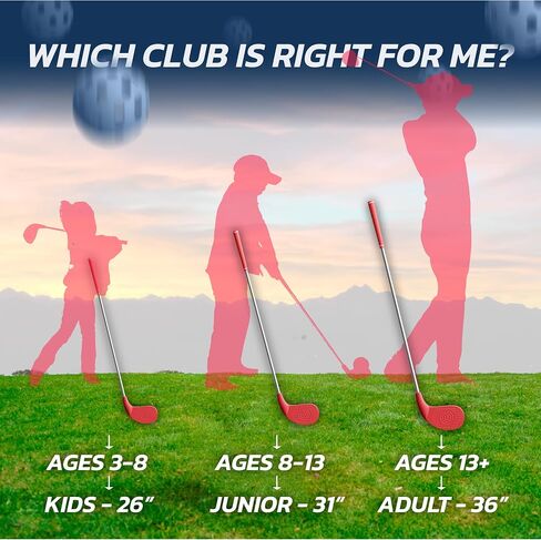 BucketGolf Club - Backyard Outdoor Golf Club with Oversize Club Head to Play BucketGolf, Hit Plastic Or Foam Golf Balls in Grass, Parks, Yards in Saudi Arabia