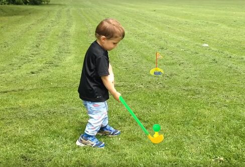 Plastic Golf Clubs, Educational Golf Toys Sets for Toddlers Kids, Sturdy & Multi-Colored in Saudi Arabia
