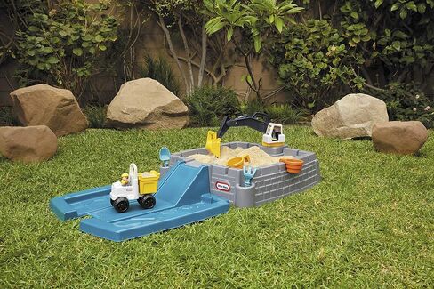 Little Tikes Dirt Diggers Excavator Sandbox for Kids, Including lid and Play Sand Accessories,Multicolor in Saudi Arabia
