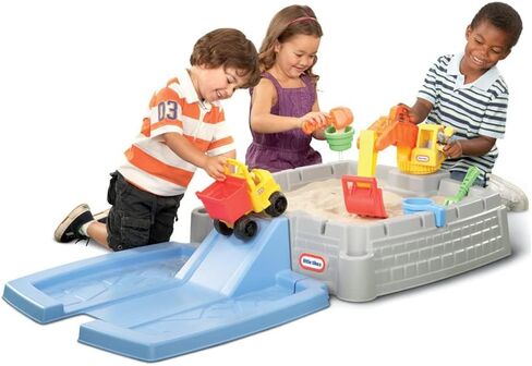 Little Tikes Dirt Diggers Excavator Sandbox for Kids, Including lid and Play Sand Accessories,Multicolor in Saudi Arabia