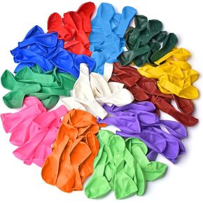 Thickened balloons, 120 PCS Balloons Assorted Colors, Latex Balloons for Kid's Birthday Party, Exquisite Rainbow Balloon, 12 Inches 12 Kinds of Rianbow Colorful Party Balloons Decorations.