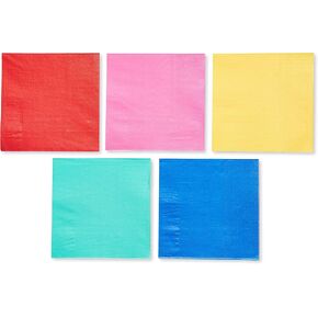 American Greetings Rainbow Party Supplies for Graduation, Birthdays and All Occasions, Multicolor Lunch Napkins (50-Count)