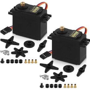 4PCS Servo Motor MG995 Control Angle180 Metal Gear Servo 20KG Digital High Speed Torque Servo Motor for Smart Car Robot Boat RC Helicopter