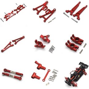 Metal Front Steering Arms for Hyper Go H14bm ，Replacement Accessories for Mjx 14210 14209,1/14 Brushless Rc Cars Aluminum Upgrade Spare Part