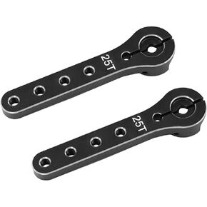 2pcs Servo Horn 56mm Metal 25T Metal Servo Arm Extension Servo Horn for 30-100CC Balsa Airplanes 1/10 RC Crawler Car Boat Futaba HSP Wltoys Axial SCX10 Parts